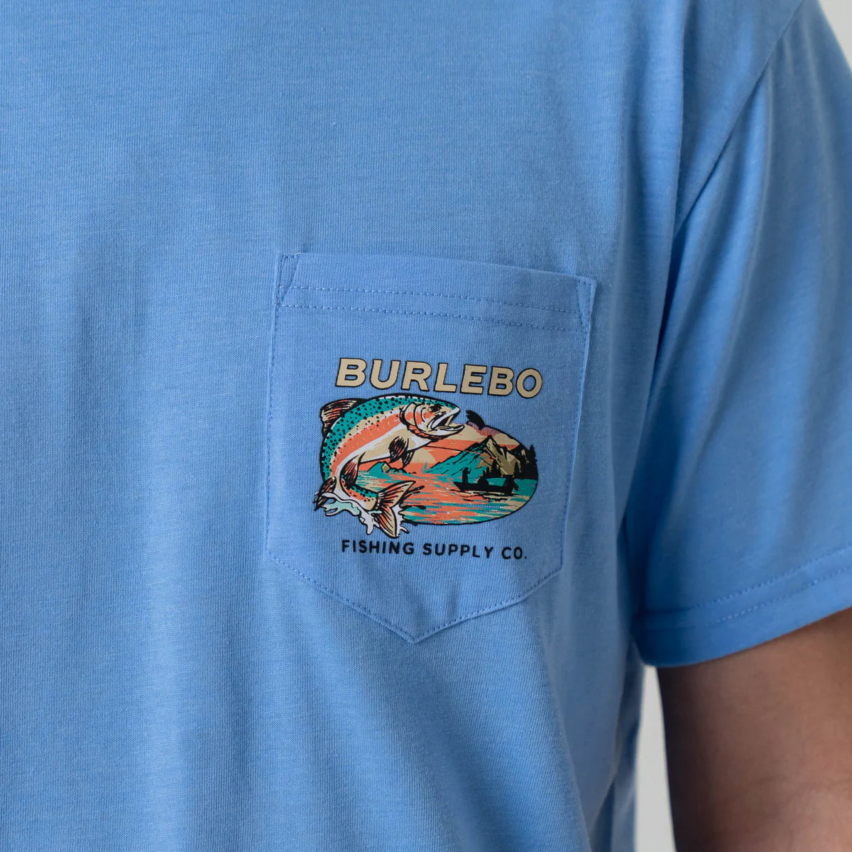 Burlebo Short Sleeve Tee - Last Cast - Heather Periwinkle